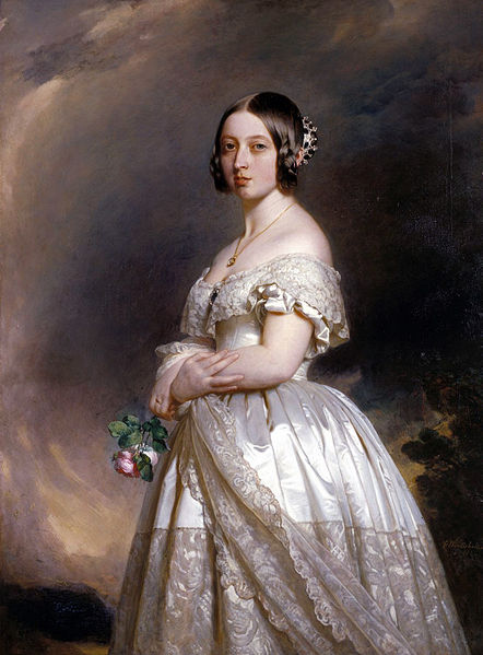 Tânăra Regină Victoria c. 1842.