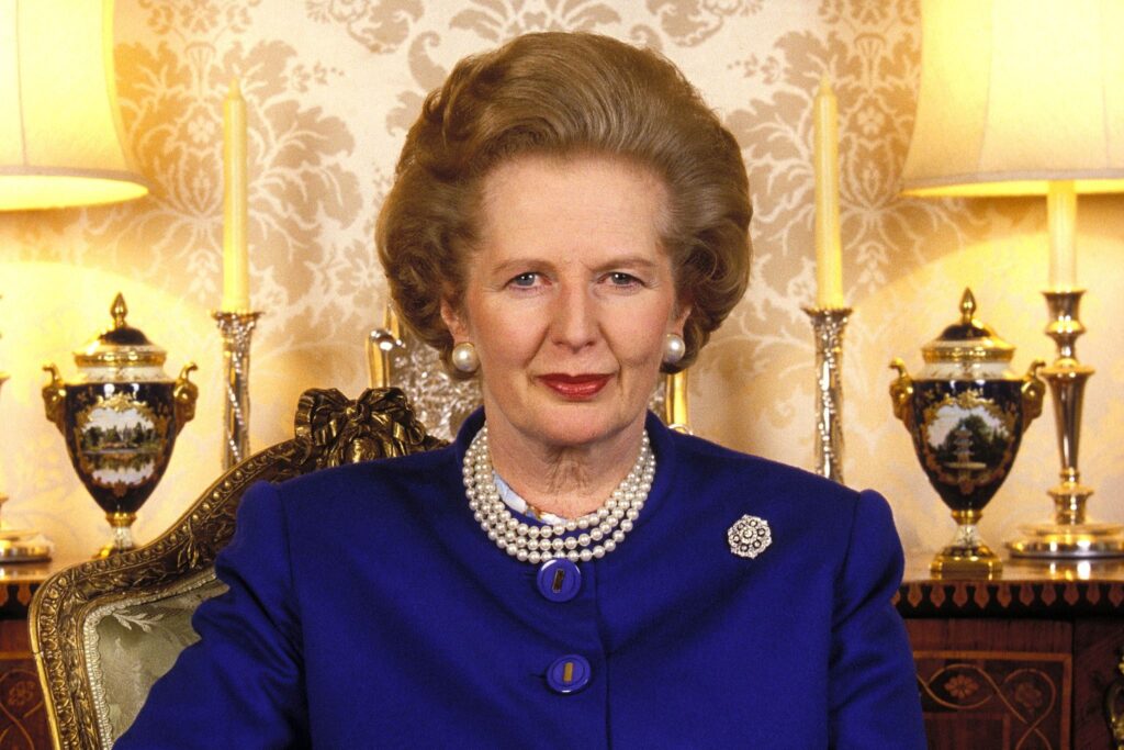 Margaret Thatcher - bijuterii cu perle