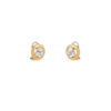 Cercei aur de 18k cu diamante naturale