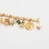 Bratara vintage cu talismane din aur de 18k 