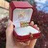 Inel original Cartier din aur de 18k cu diamante naturale