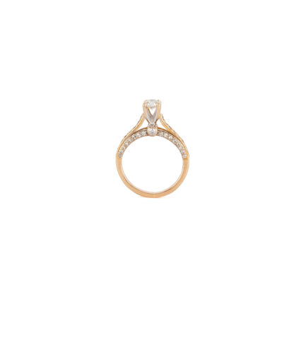 Inel de logodna din aur de 18k cu diamante naturale