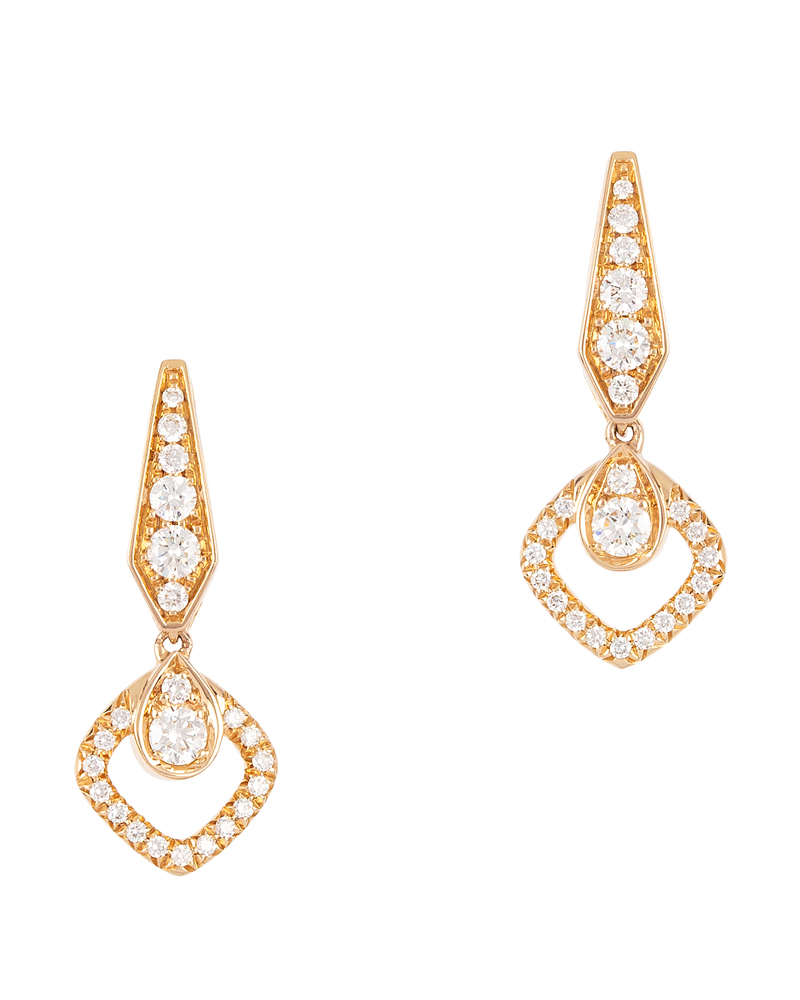Cercei Chaumet din aur de 18k cu diamante naturale