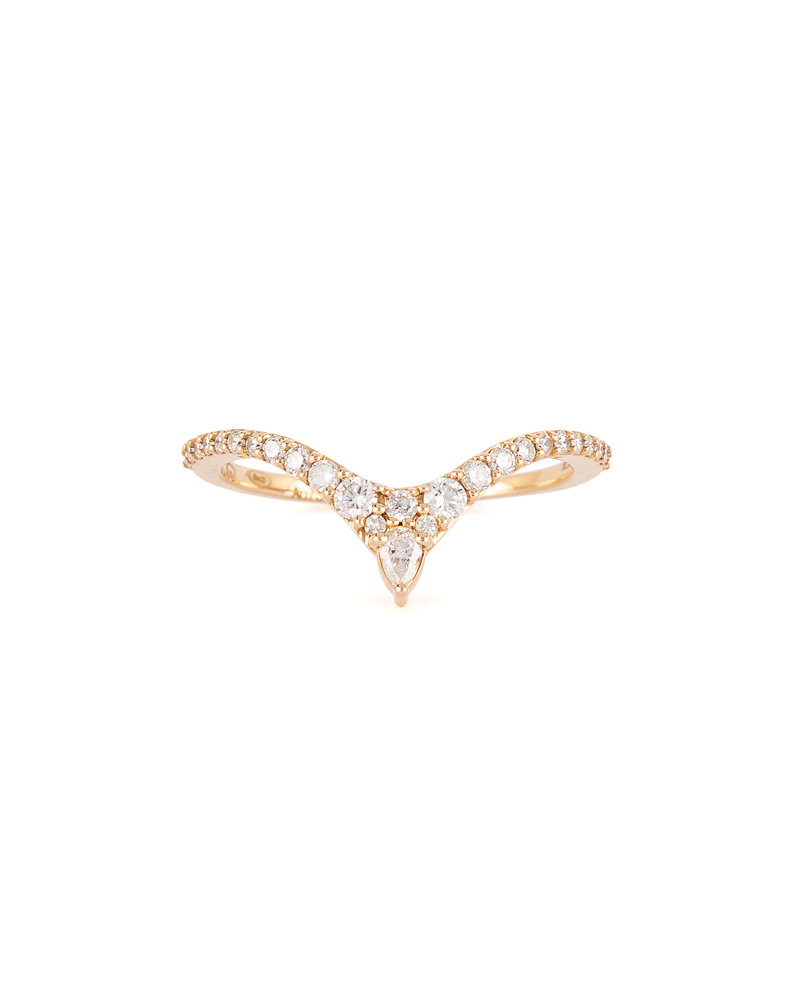 Inel din aur de 18k cu diamante naturale